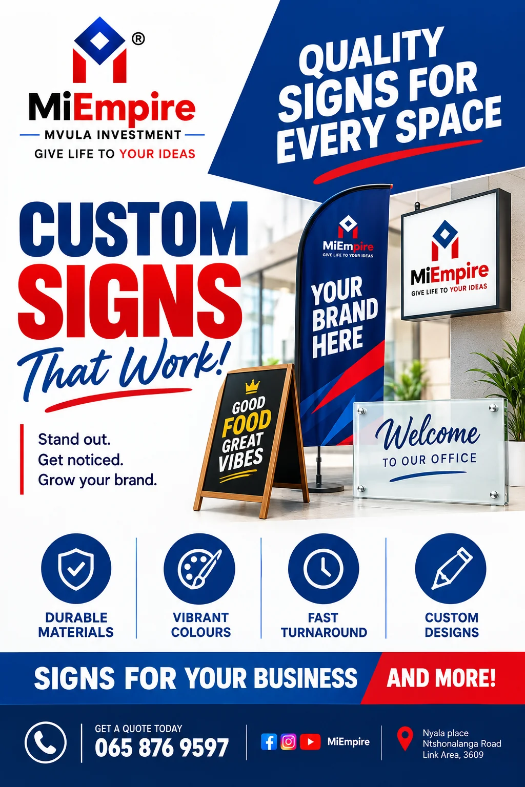 Vinyl banner printing business marketing